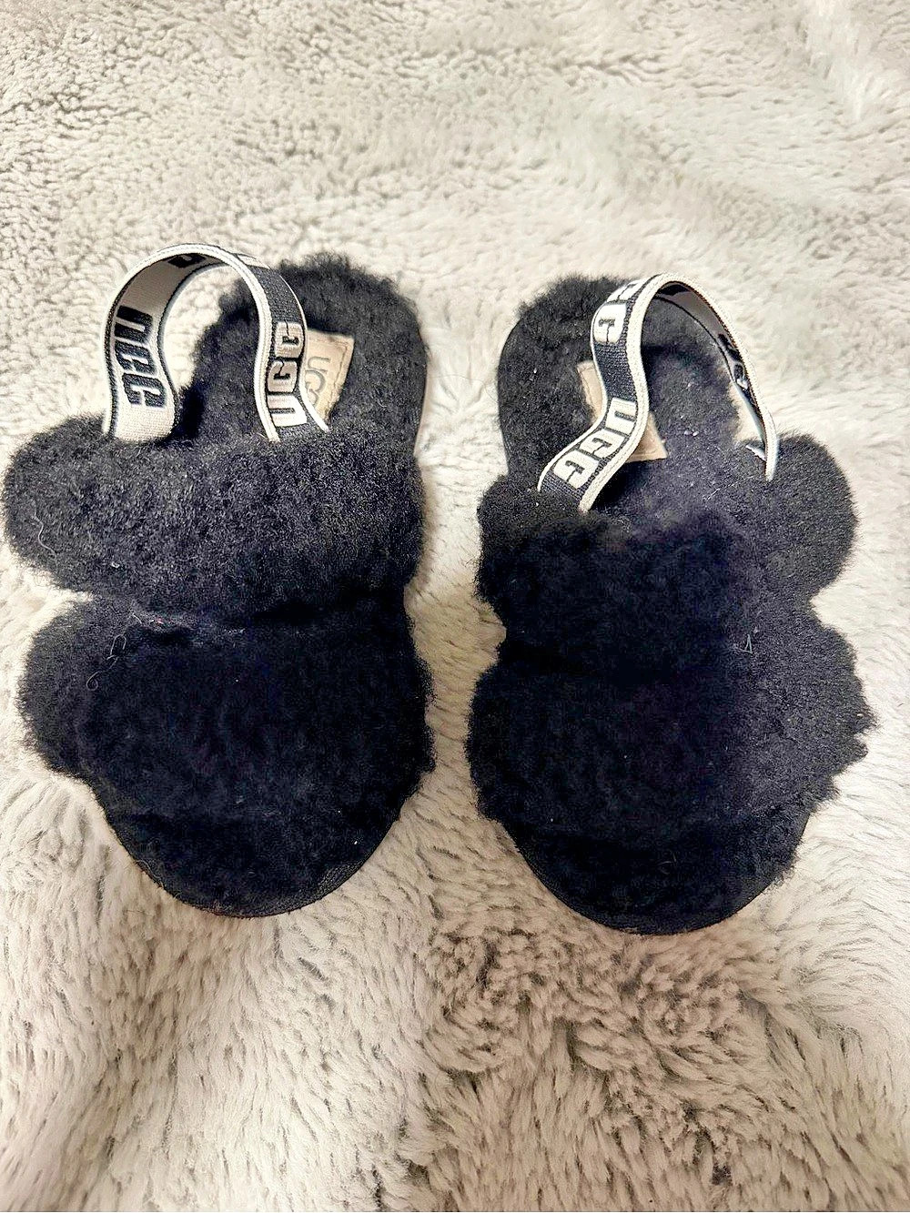 UGG Scuffette Black kids Slippers US 9